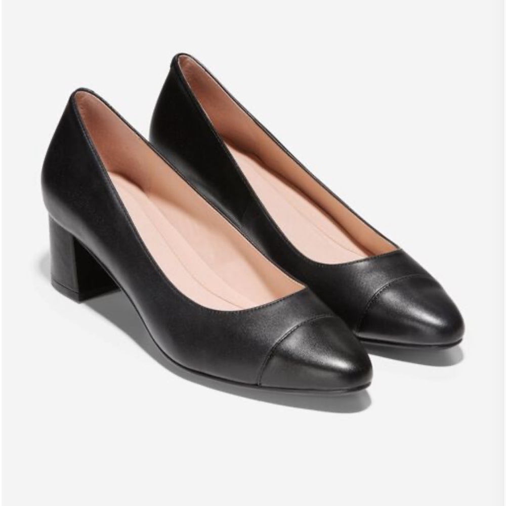 Cole Haan classic pump (black leather)